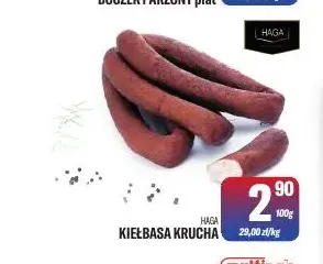 Kiełbasa krucha Haga promocja w Tomi Markt
