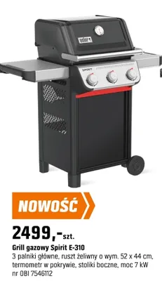 Grill gazowy Spirit E-310 promocja w OBI
