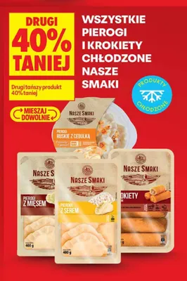 Pierogi ruskie z cebulką Nasze Smaki promocja w Biedronka