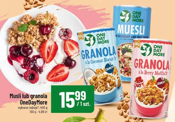 Granola à la Coconut Biscuit One Day More promocja w POLOmarket