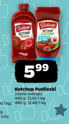 Ketchup Pudliszki promocja w Netto