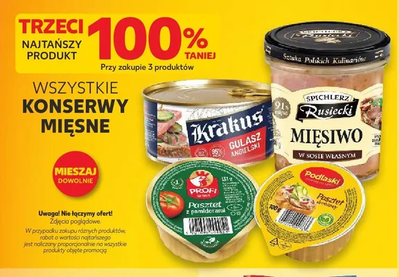 Konserwy mięsne promocja w Kaufland