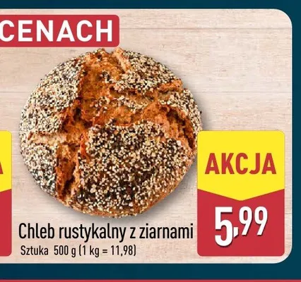 Chleb rustykalny z ziarnami promocja w Aldi