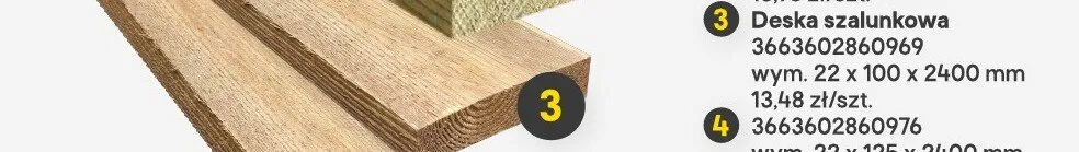 Deska szalunkowa promocja w Castorama