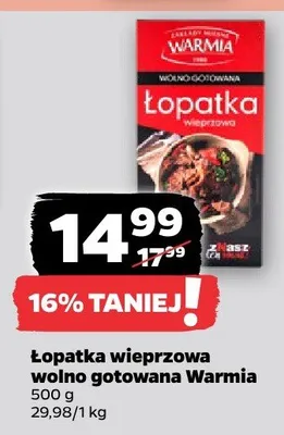 Łopatka wieprzowa wolno gotowana promocja w Netto
