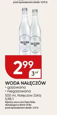 Woda Nałęczów niegazowana promocja w Chata Polska