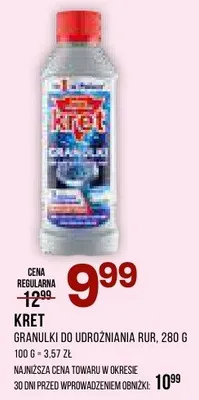 Granulek do udrażniania rur promocja w Drogerie Natura