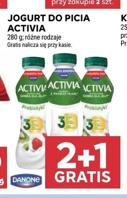 Jogurt do picia Activia Danone promocja w Stokrotka