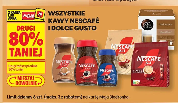 Kawa rozpuszczalna Nescafé Crema promocja w Biedronka