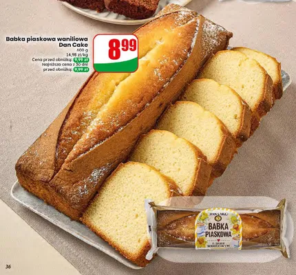 Babka piaskowa waniliowa Dan Cake promocja w Dino