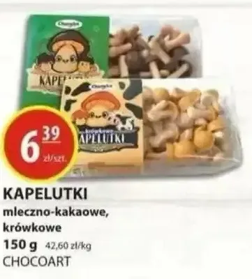 Ciastka Kapelutki mleczno-kakaowe, krówkowe promocja w Zielony Koszyk
