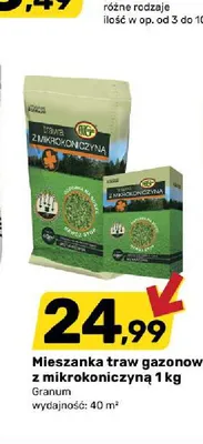Mieszanka traw gazonowa z mikrokoniczyną Granum promocja w Bricomarche