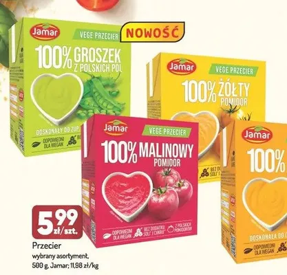 Przecier 100% groszek Jamar promocja w Avita