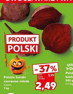 Buraki czerwone młode polskie promocja w Kaufland