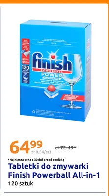 Tabletki do zmywarki Finish Powerball All-in-1 promocja w Action