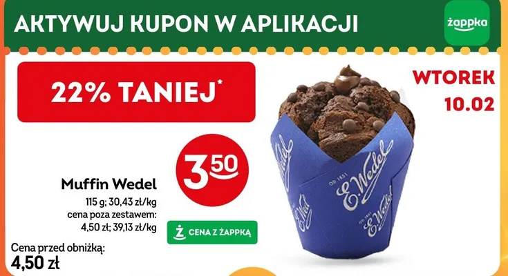 Muffin Wedel promocja w Żabka