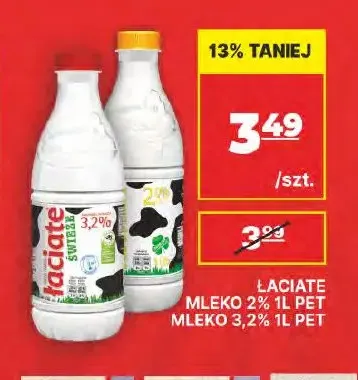 Mleko świeże Łaciate 3,2% promocja w API Market