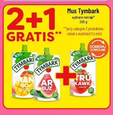 Mus Tymbark Arbuz promocja w POLOmarket