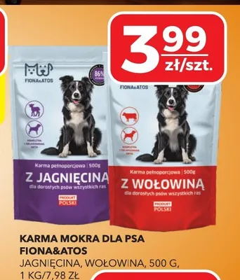 Karma mokra dla psa jagnięcina, wołowina promocja w Top Market