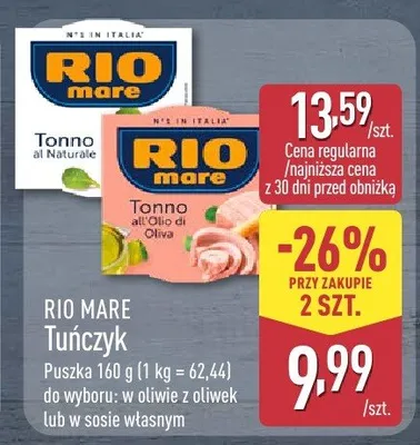 Tuńczyk w sosie własnym promocja w Aldi