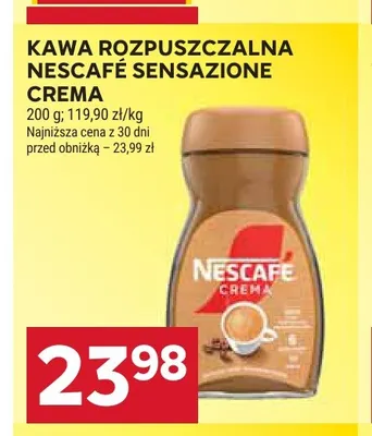 Kawa rozpuszczalna Nescafé Sensazione Crema promocja w Stokrotka