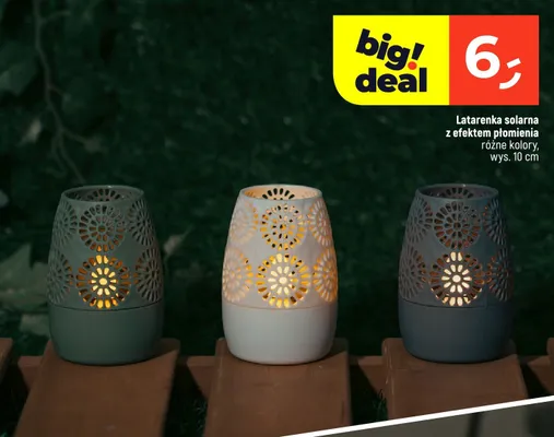 Latarenka solarna z efektem płomienia różne kolory promocja w Dealz