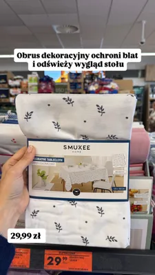 Obrus dekoracyjny Smukee Home promocja w Biedronka