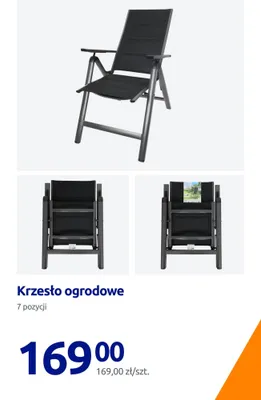Krzesło ogrodowe 7 pozycji promocja w Action