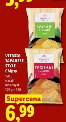 Chipsy wasabi Vitasia Japanese Style promocja w Lidl