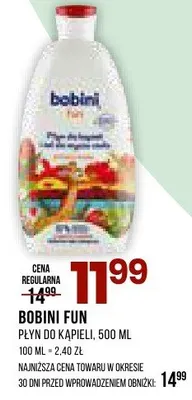 Płyn BOBINI FUN Płyn do kąpieli, 500 ml promocja w Drogerie Natura