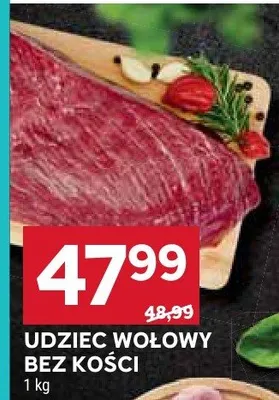 Udziec wołowy bez kości promocja w Stokrotka