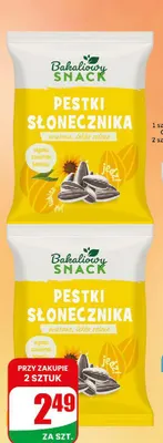 Słonecznik prażony łuskany Bakaliowy Snack promocja w Dino