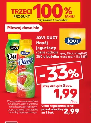 Napój jogurtowy Jovi Duet promocja w Kaufland