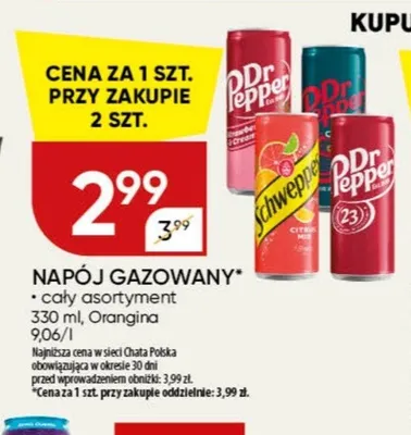 Napój gazowany Orangina promocja w Chata Polska