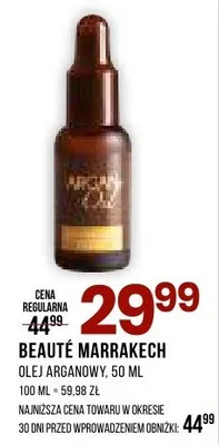 Olej arganowy Beauté Marrakech promocja w Drogerie Natura