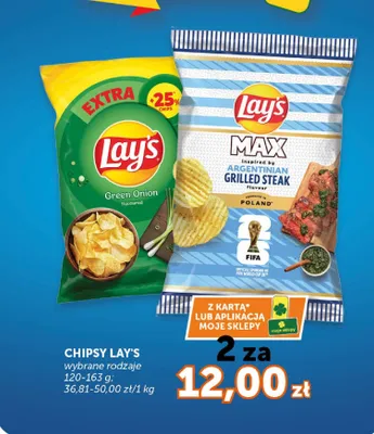 Chipsy Lay's Extra Green Onion promocja w Groszek