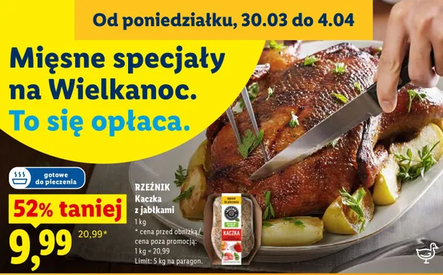 Kaczka z jabłkami promocja w Lidl