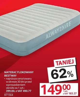 Materac flokowany Bestway promocja w Selgros