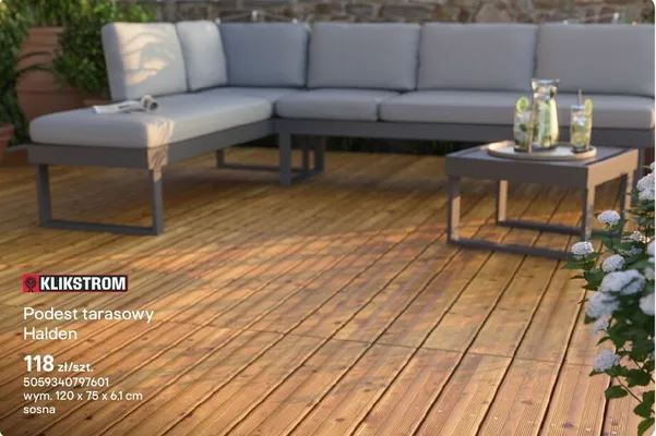 Podest tarasowy Halden promocja w Castorama