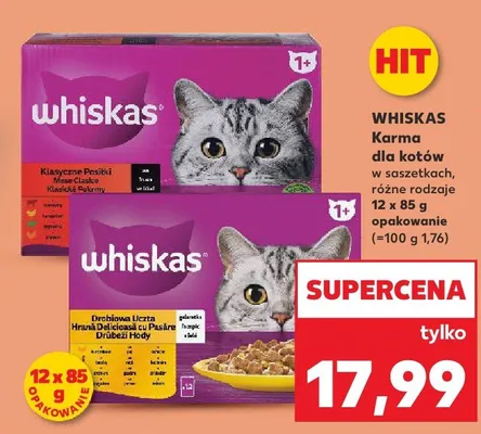 Karma dla kotów w saszetkach, różne rodzaje promocja w Kaufland