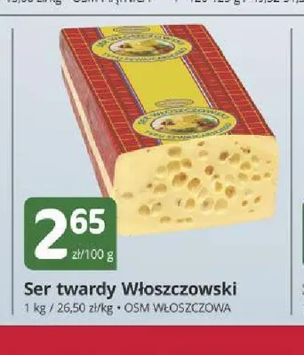 Ser twardy Włoszczowski promocja w Marketvita