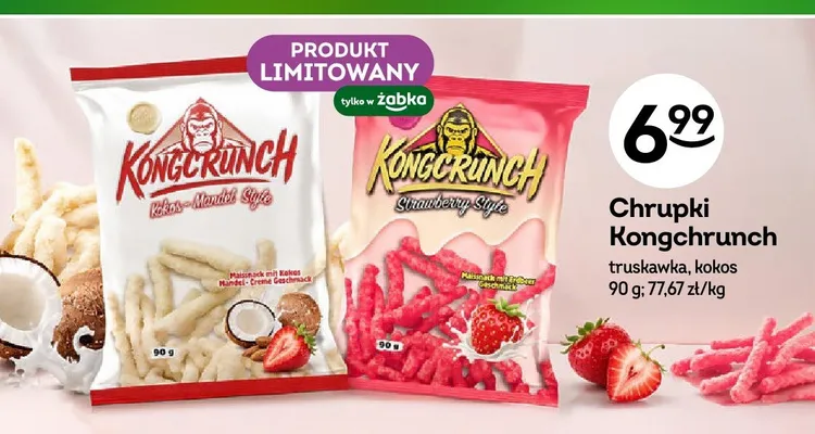 Chrupki Kongcrunch truskawka promocja w Żabka