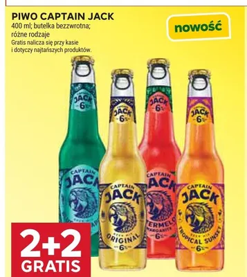 Piwo Captain Jack Original promocja w Stokrotka