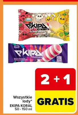 Lody Ekipa Koral promocja w Carrefour Express
