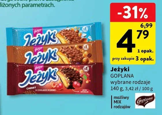 Jeżyki wybrane rodzaje promocja w Intermarche