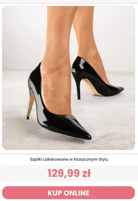Szpilki lakierowane w klasycznym stylu Reneé promocja w Renee