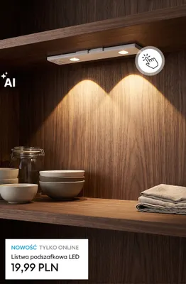 Listwa podszafkowa LED promocja w Sinsay