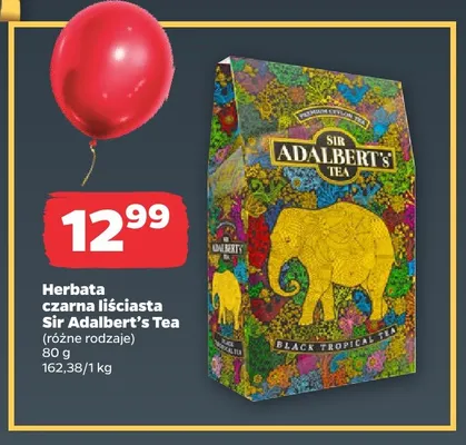 Herbata czarna liściasta Sir Adalbert's Tea promocja w Netto