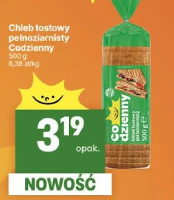 Chleb tostowy pełnoziarnisty promocja w Delikatesy Centrum