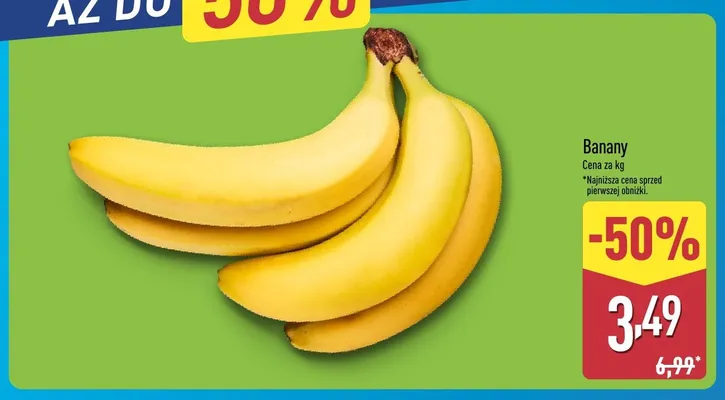 Banany promocja w Aldi